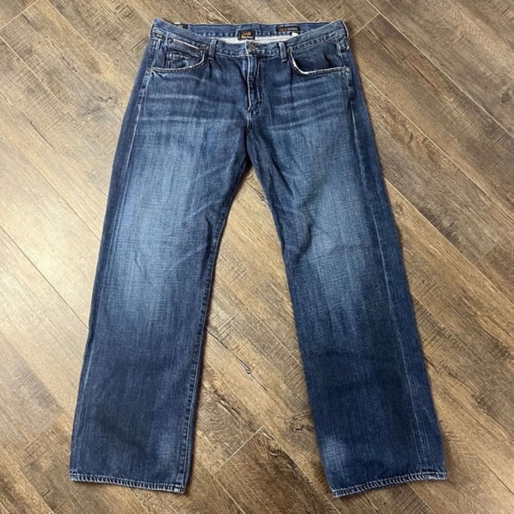 Citizens of Humanity Wide Leg Blue Jeans Pants Denim ((size 38))